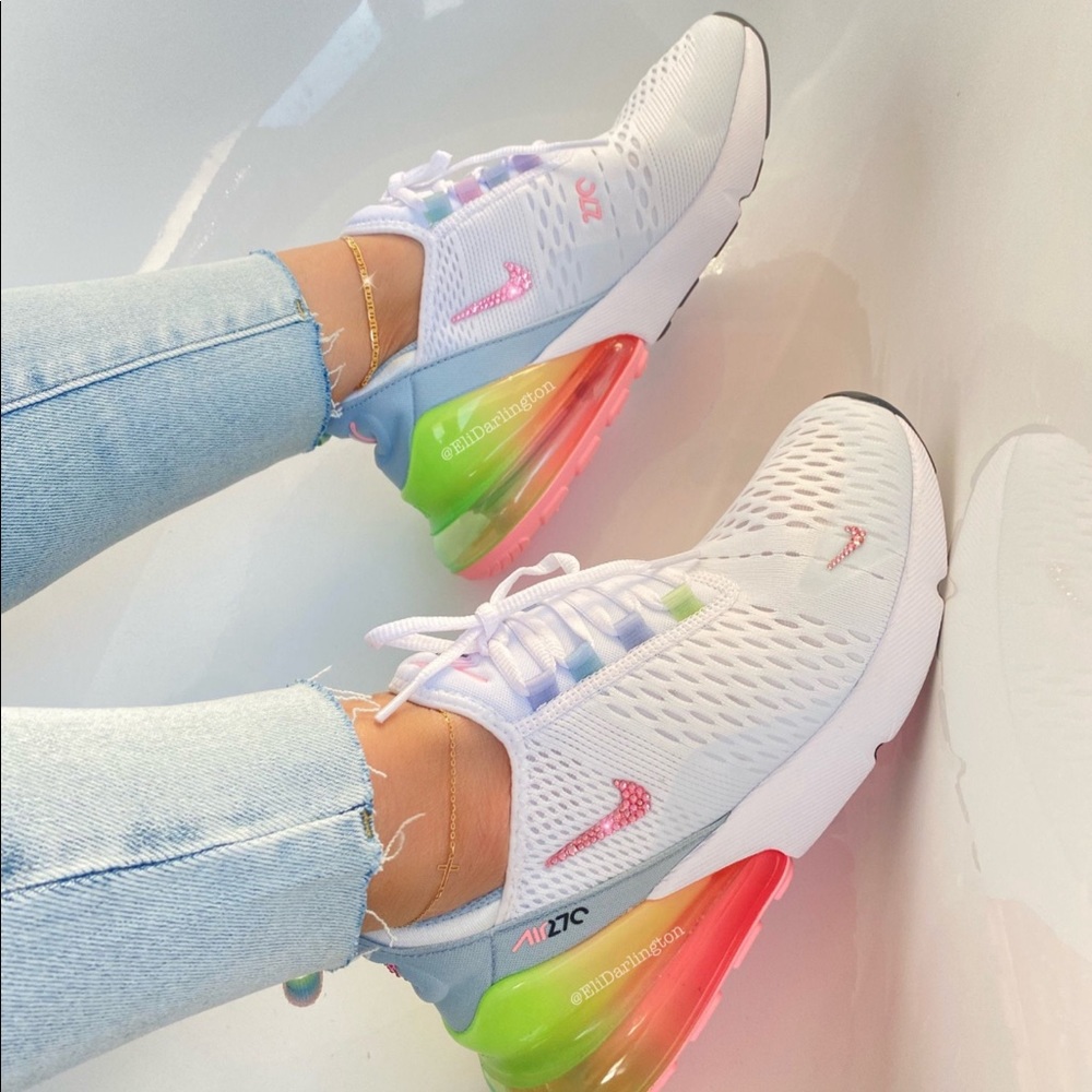 Nike air max 270 with swarovski crystal